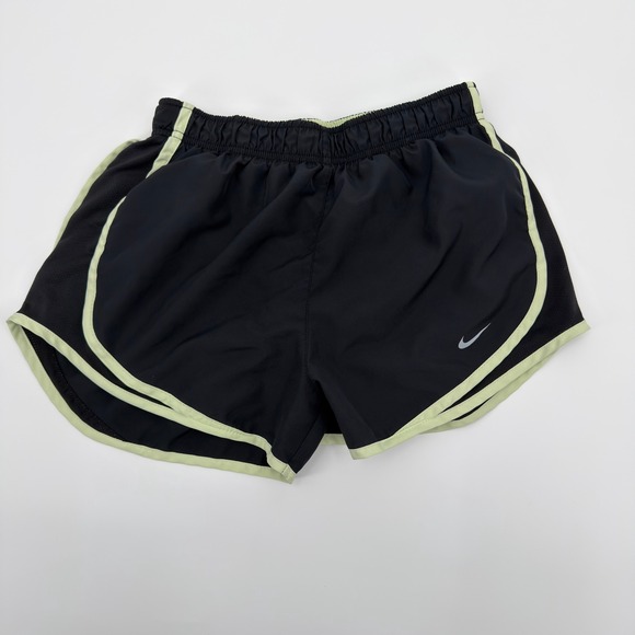 Nike Pants - Nike Dri Fit Women Running Shorts Black Neon Trim Athletic Performance Size S